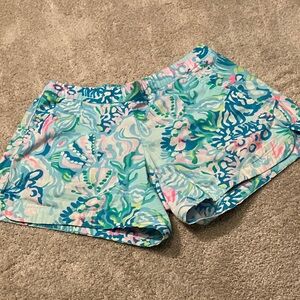 Lilly Pulitzer Blue and Pink Patterned Shorts